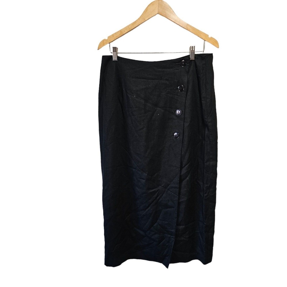 ✨ Harris Wallace Linen Blend Maxi Skirt – Size 14‎ ✨